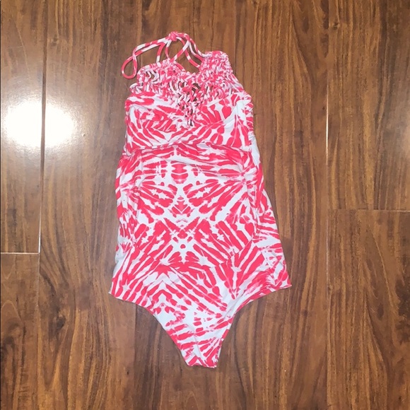 MIKOH  Moorea Macrame One Piece Tie Dye Size Small - Picture 3 of 5